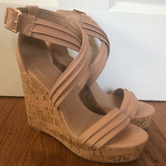 Charlotte Russe Shoes - NWT Charlotte Russe Platform Cork 5” Wedges, Katya